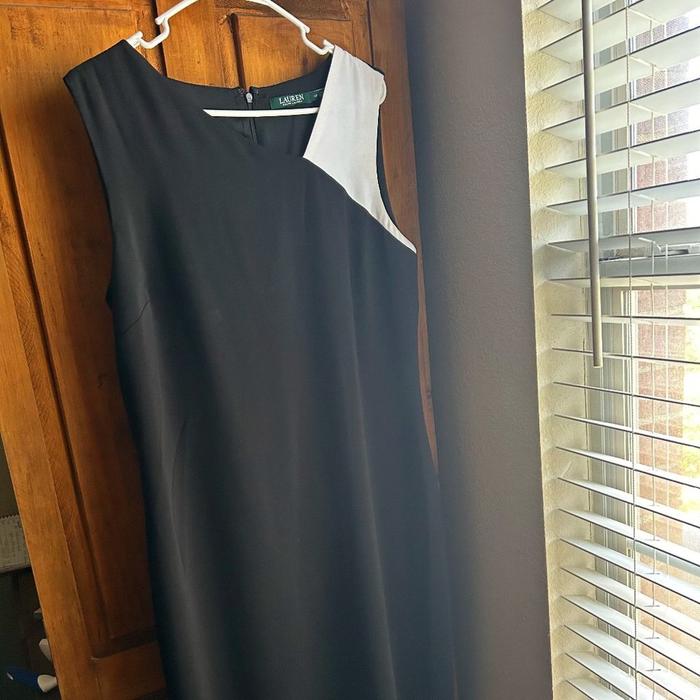 Lauren Ralph Lauren B/W Knee Length Dress, Size 12 - Worn Once